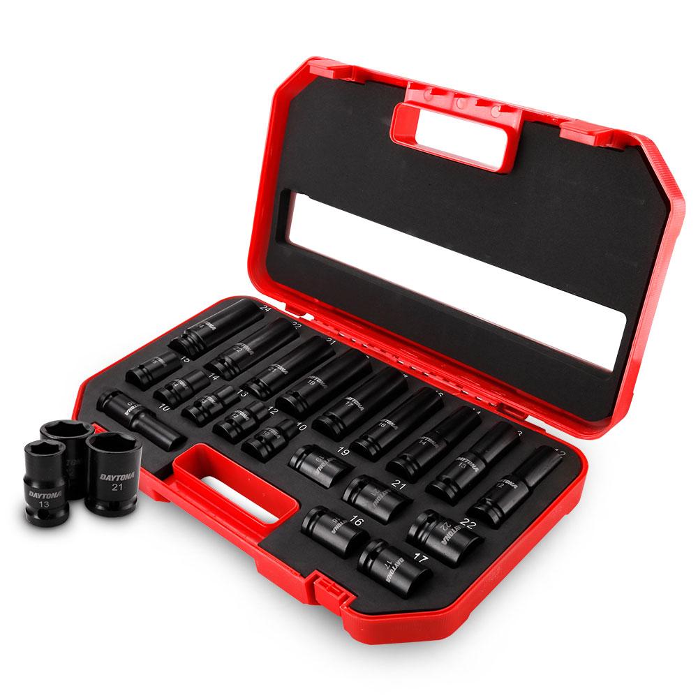 Daytona XTO20M 20pce 1/2" Drive 10-24mm Metric Impact Socket Set