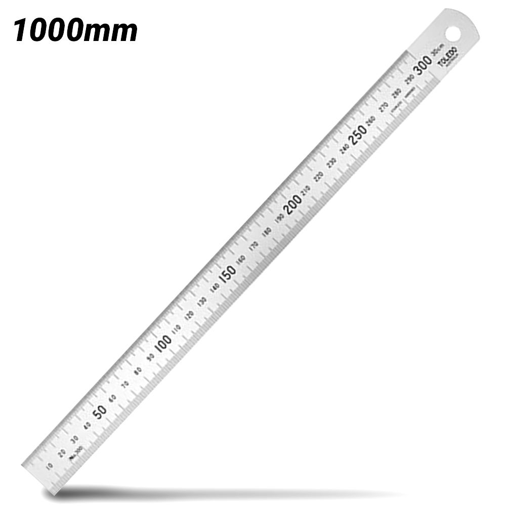 Toledo 100036 1000mm (36") Metric & Imperial Stainless Steel Double Sided Ruler