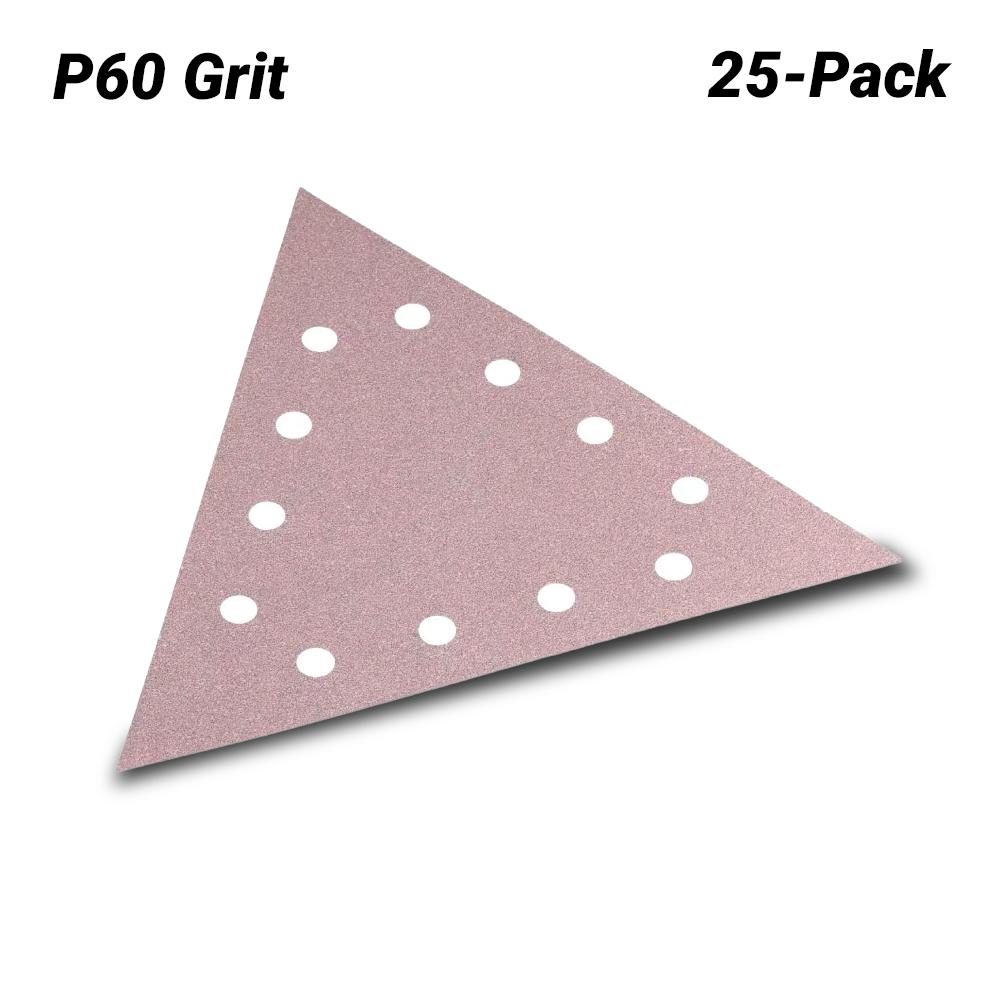 Flex 290-12SE-P60-VE25  (348554) 25-Pack 290mm (11-2/5") P60 Grit Triangle Hook and Loop Sanding Paper