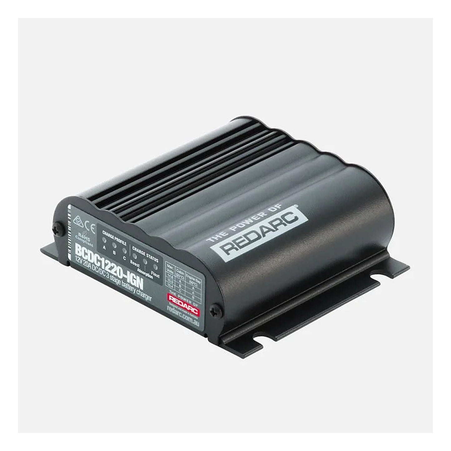 REDARC 12V 20A Ignition Control Under Bonnet DC to DC Battery Charger BCDC1220-IGN