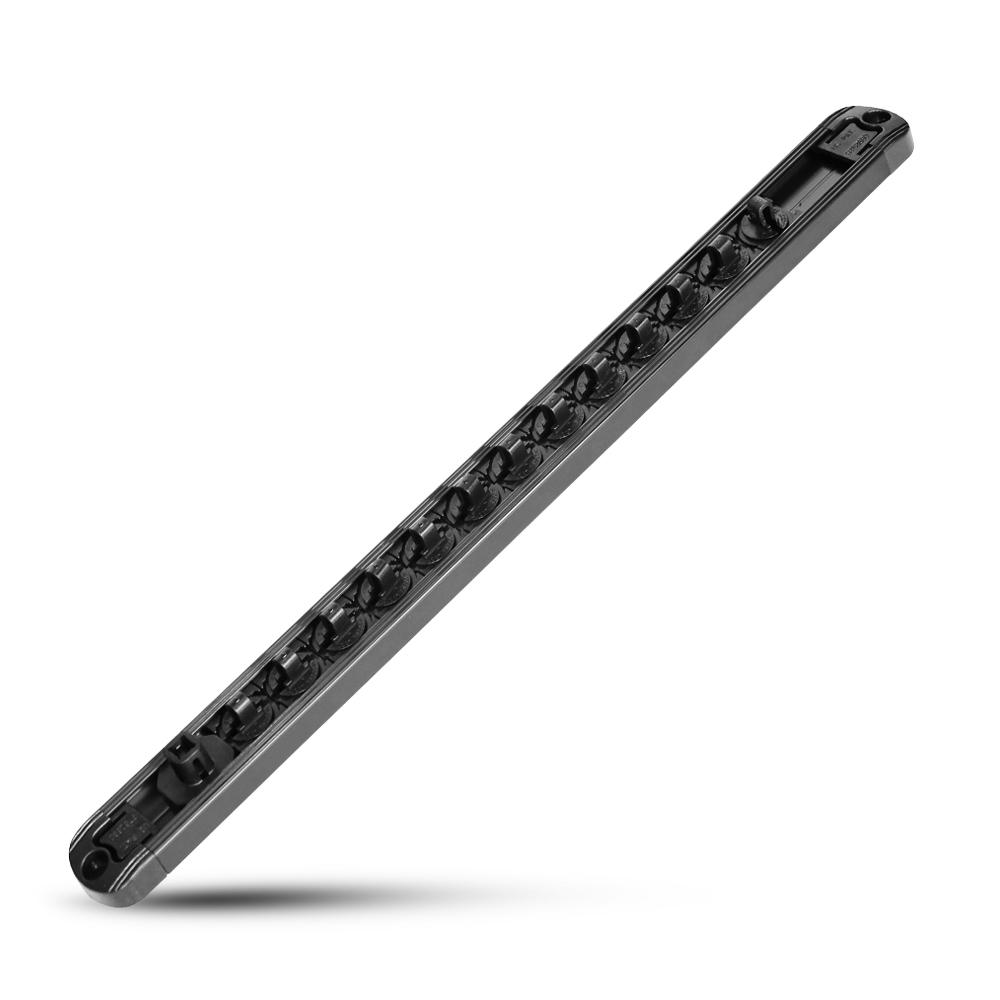 SP Tools SP201RQM 1/4"DR Twist Lock 13 Socket Rails with Magnetic Back Plate