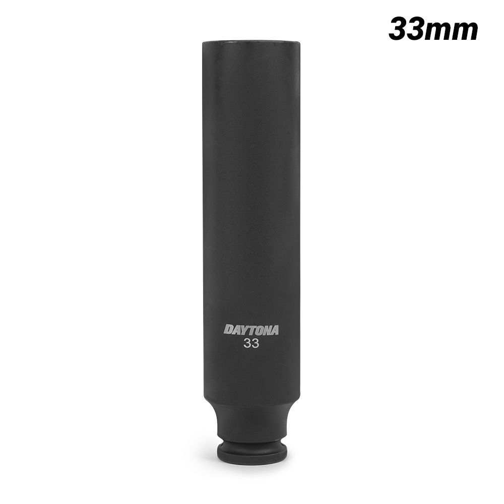 Daytona DLS3312 33mm x 200mm long 1/2" Drive 6 Point Extra Long Deep Impact Socket