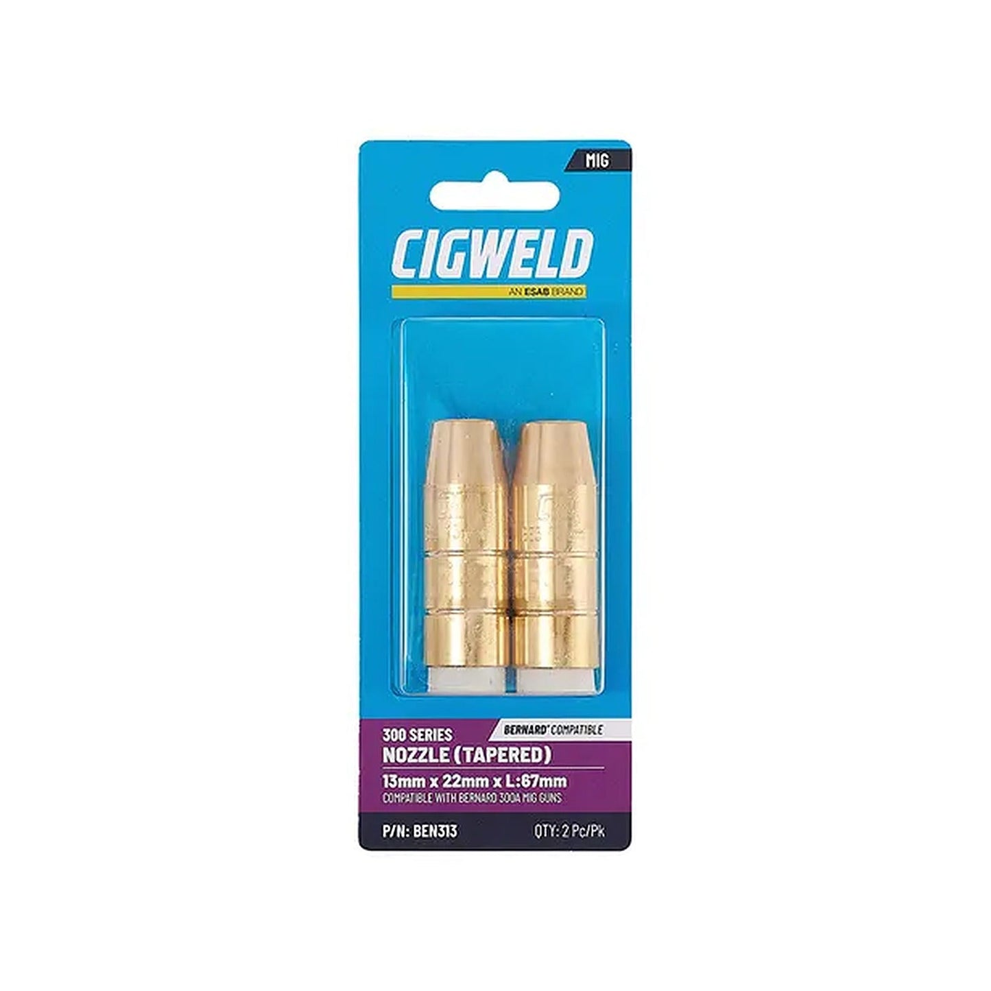 Cigweld BE 3 Nozzle 13mm — 2 Pack BEN313