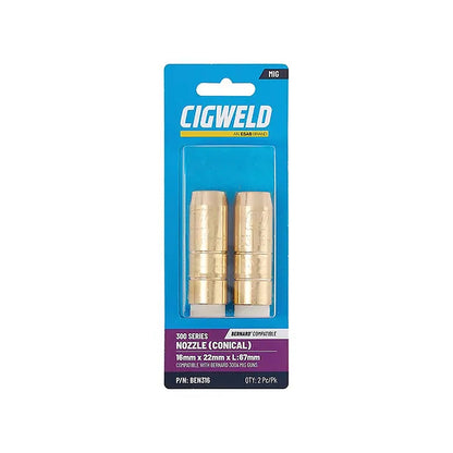 Cigweld BE 3 Nozzle 16mm — 2 Pack BEN316