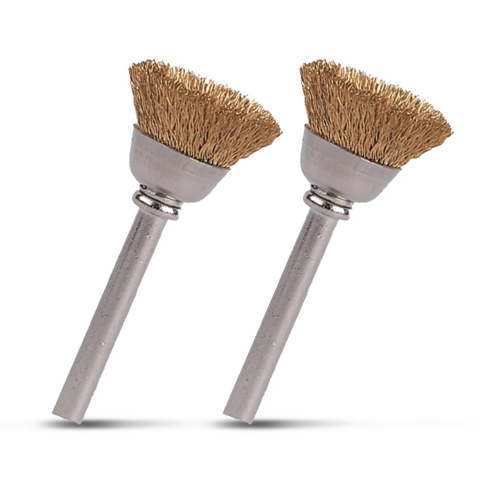 Dremel 536-02 (2.615.053.6AB) 2-Pack 13mm Round Brass Brush