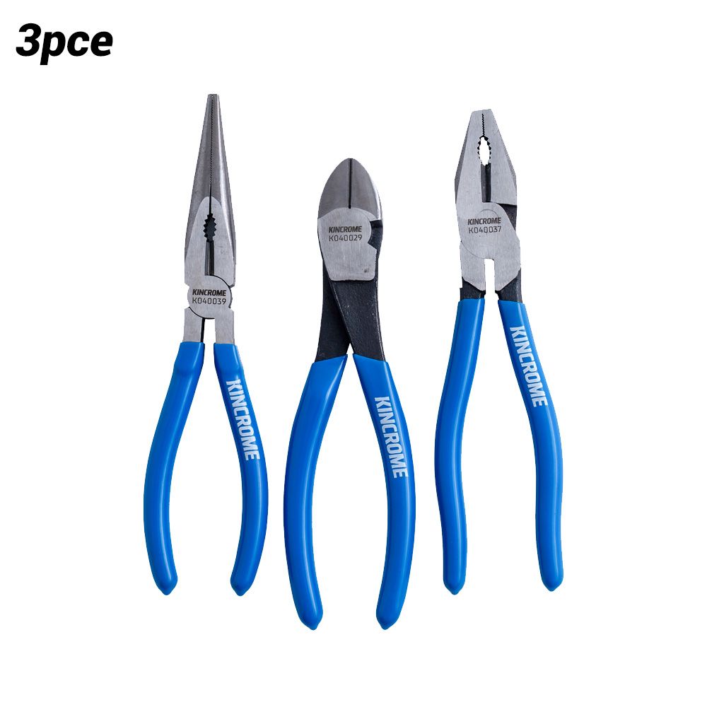 Kincrome K040063 3pce Vinyl Grip Plier Set