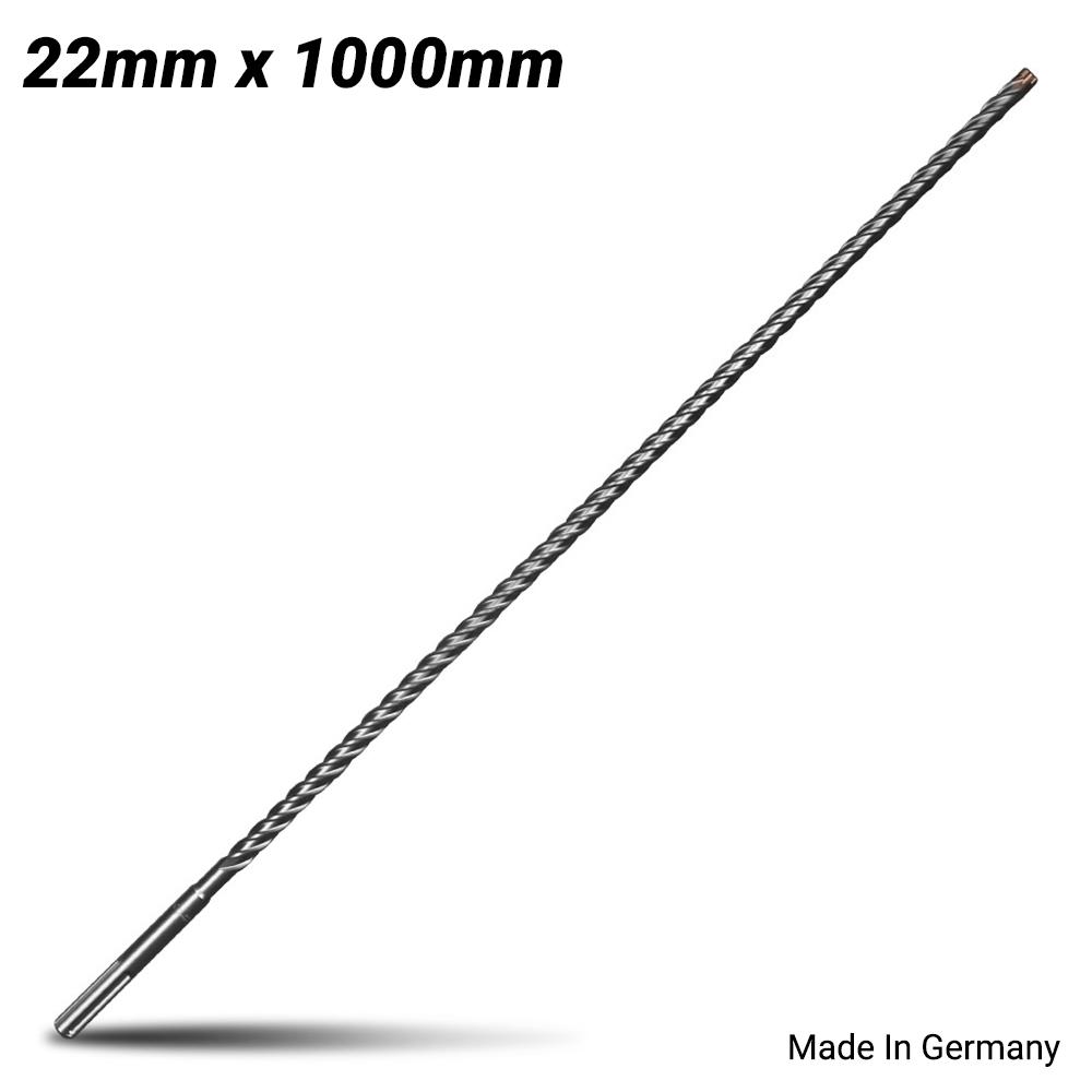 Xtorque X221004 Platinum SDS PLUS 22mm x 1000mm Platinum 4 Cutter Drill Bit - MADE IN GERMANY