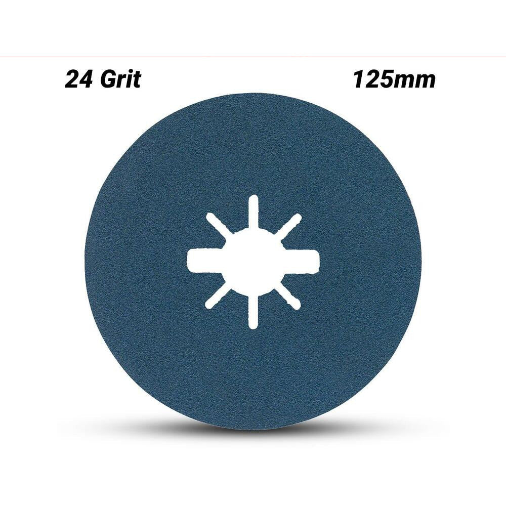 Bosch BFM,125,G24,X-LOCK (2.608.619.159) EXPERT 125mm (5") 24 Grit R574 Fibre Sanding Discs