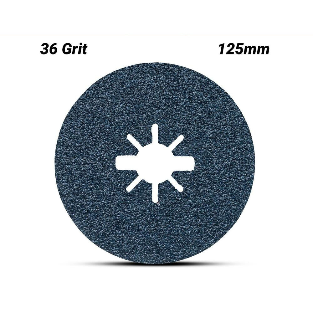 Bosch BFM,125,G36,X-LOCK (2.608.619.160) EXPERT 125mm (5") 36 Grit R574 Fibre Sanding Discs