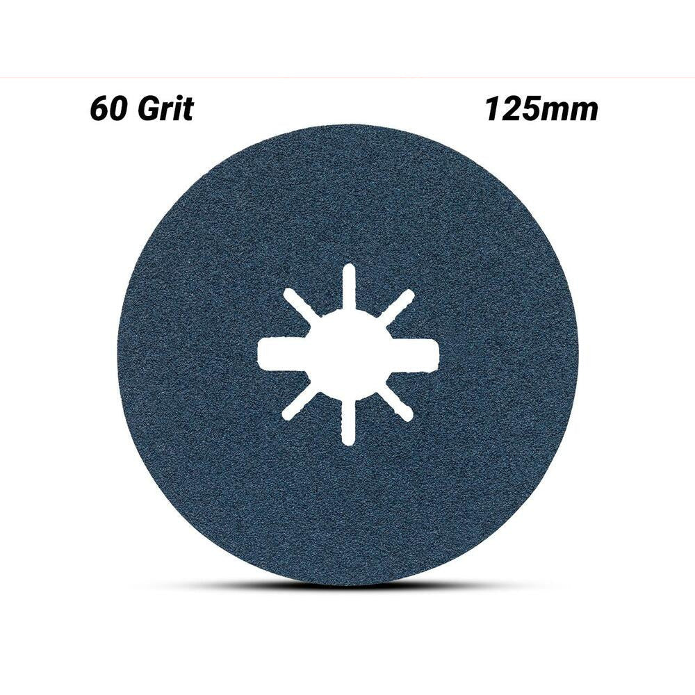 Bosch BFM,125,G60,X-LOCK (2.608.619.161) EXPERT 125mm (5") 60 Grit R574 Fibre Sanding Discs