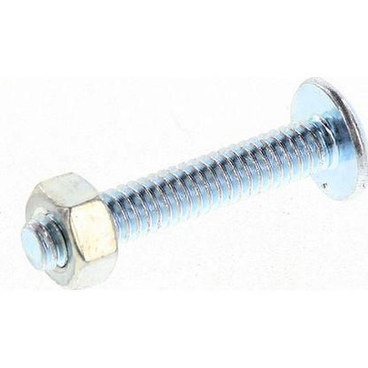 Champion Roofing Bolt & Nut Mushroom Head Combo 1/4in x 1 1/2in UNC Zinc Plated BH096