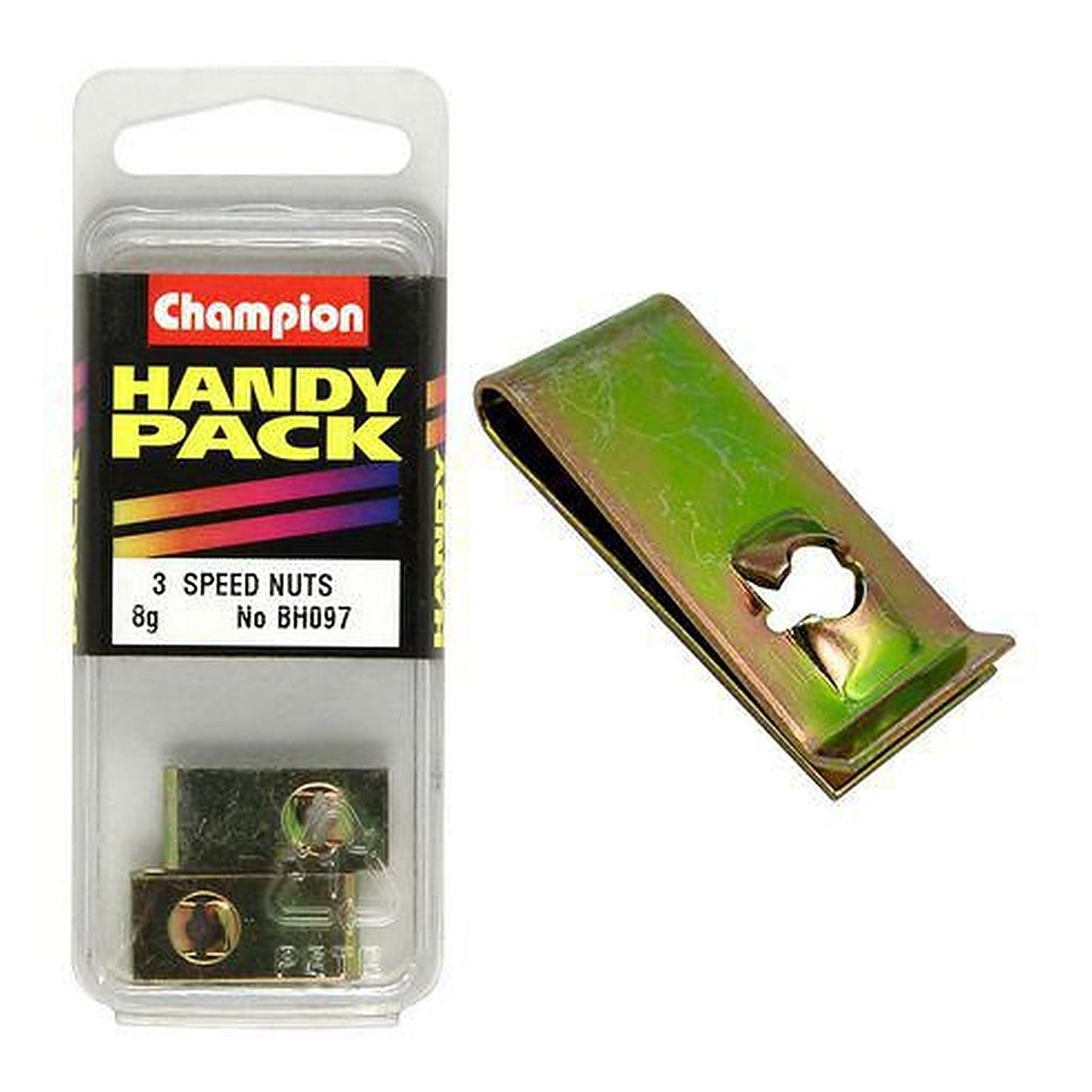 Champion Captive U-Type Speed Nut 4.2mm I.D. — Pack of 3