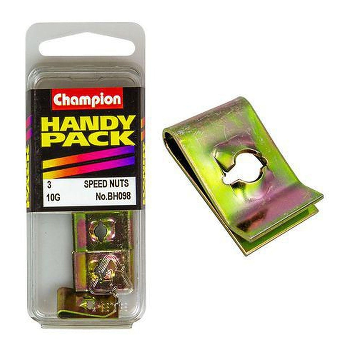 Champion Captive U-Type Speed Nut 4.8mm I.D. — Pack of 3
