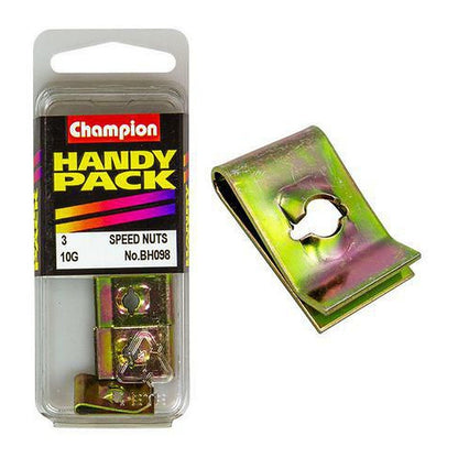Champion Captive U-Type Speed Nut 4.8mm I.D. — Pack of 3