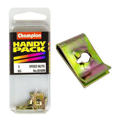 Champion Captive U-Type Speed Nut 3.5mm I.D. — Pack of 3