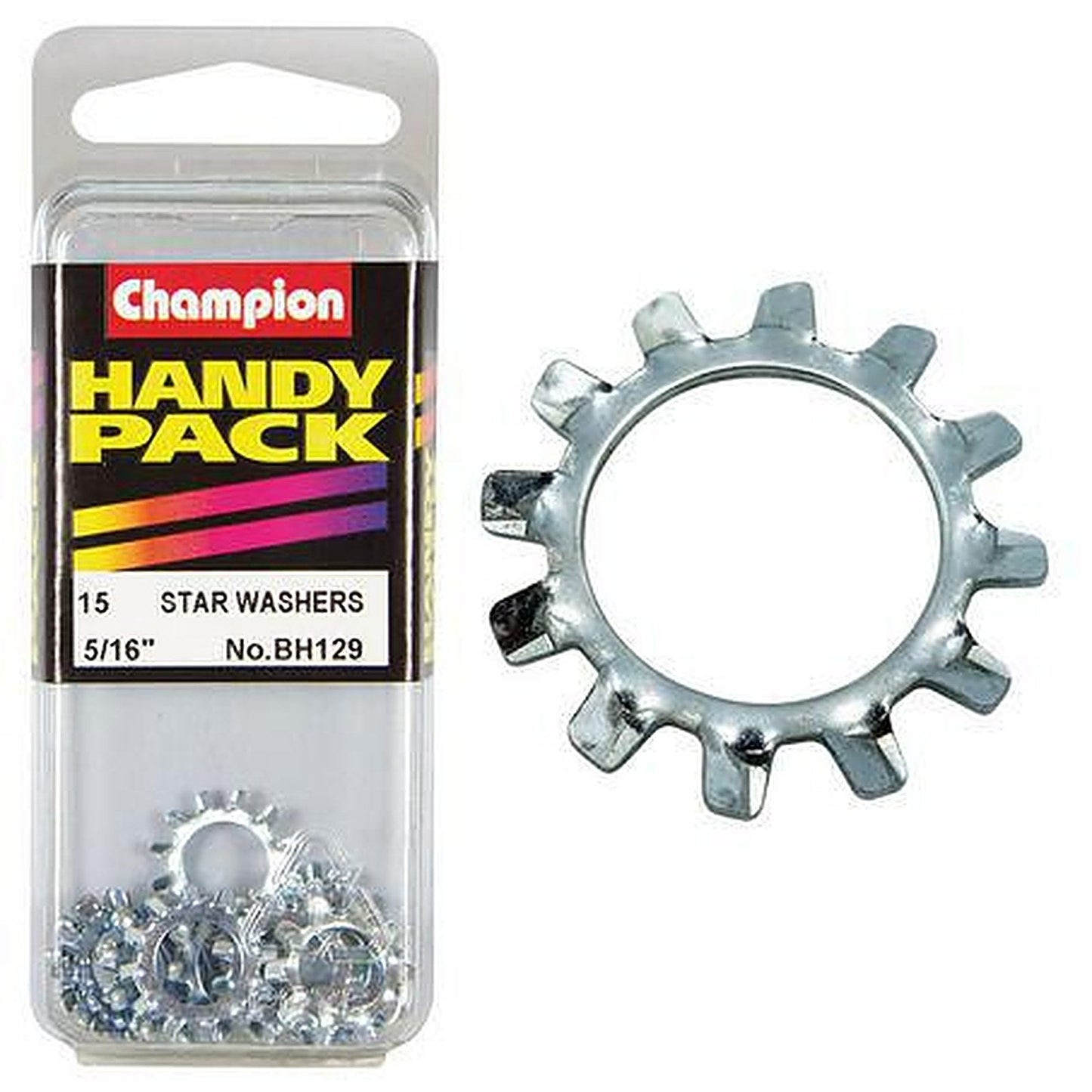 Champion Washer Shakeproof External 5/16in Zinc Plated BH129