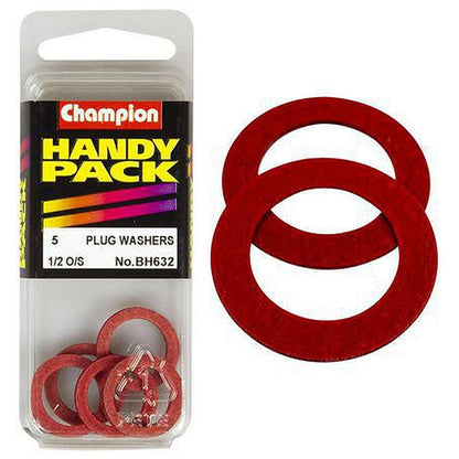 Champion Washer Flat Fibre For No.1 O/S Plug 3/32 Red BH632
