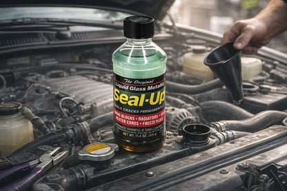 Blue Magic Liquid Glass Metallic Seal Up Cooling System Repair Radiator Sealant