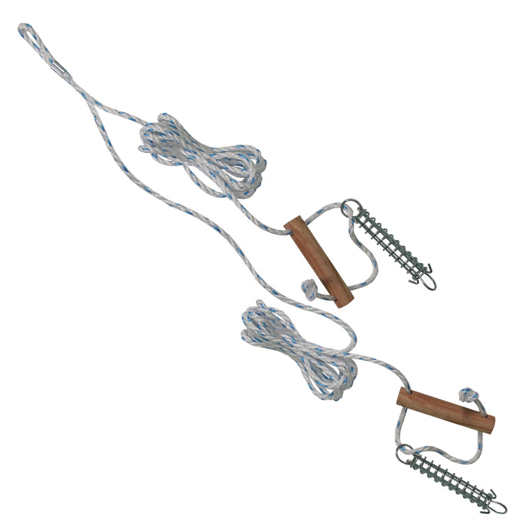 OZtrail 6mm x 15mm Double Guy Rope with Wooden Runners & Springs