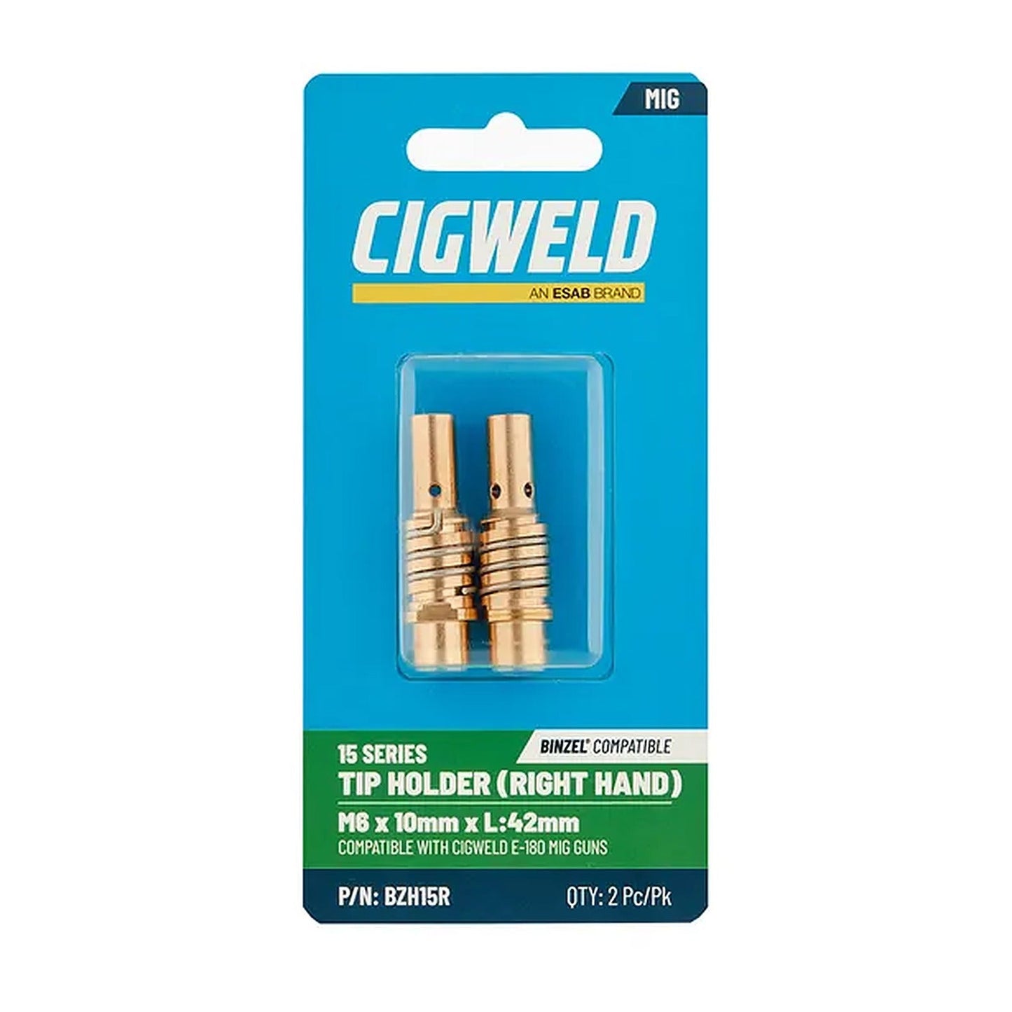 Cigweld BZL 15 Tip Holder M6 — 2 Pack BZH15R