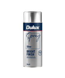 Dulux Spray Bright Finish Silver Effects Spray Paint 300g 212096