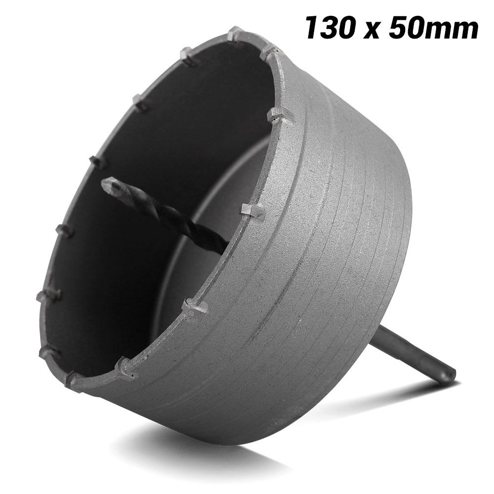 Techsmart THCT130 M16 130mm x 50mm SDS Plus TCT Hole Cutter Light Weight Core Bit