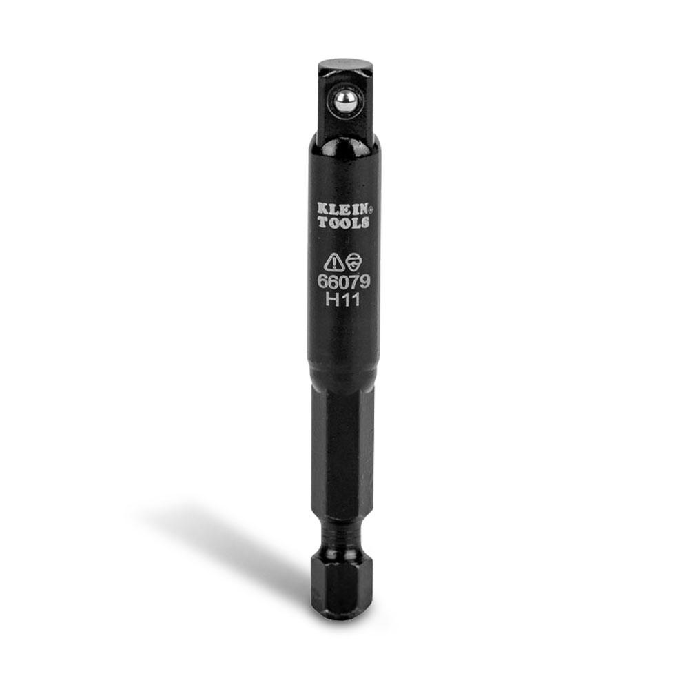 Klein A-66079 1/4 to 1/4-Inch Small Flip Impact Socket Adapter