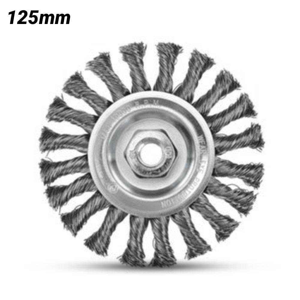 Bordo 5106-125-3.5 125mm 0.5mm Twist Knot Wheel with M14 x 2.00 thread