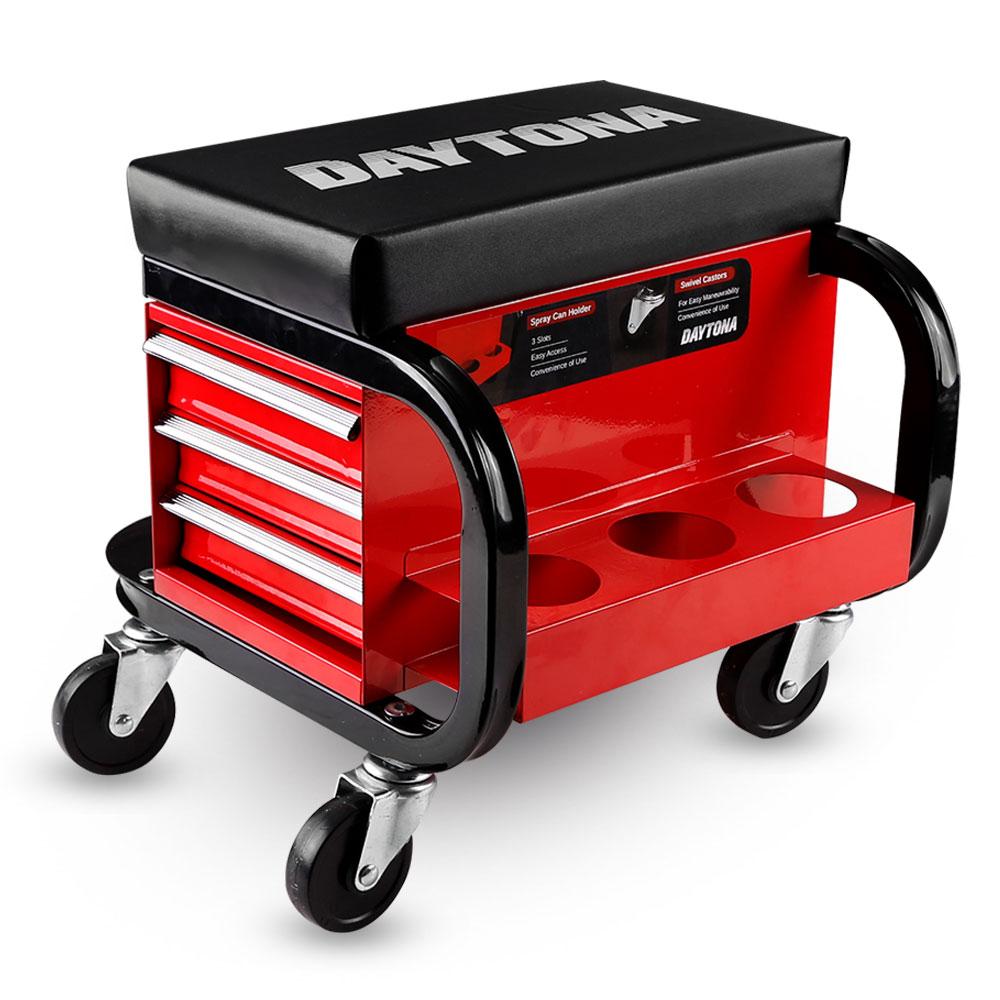 Daytona DAYRS Roller Stool with 3 Drawers