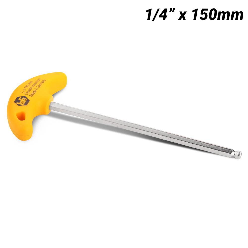 Hafu 420-140-52 1/4" T-Handle Imperial Ballpoint Hex Key Wrench - MADE IN GERMANY