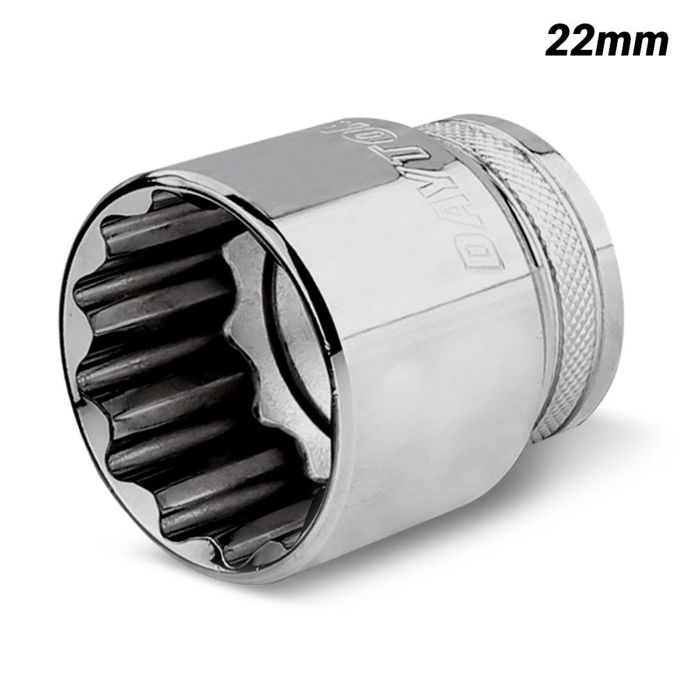 Daytona D1222SS 1/2" Drive 12 Point 22mm Metric Socket