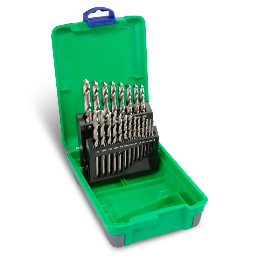 Bordo 2006-F2 21pce 1/16-3/8" Bright HSS Jobber Set in ABS Plastic