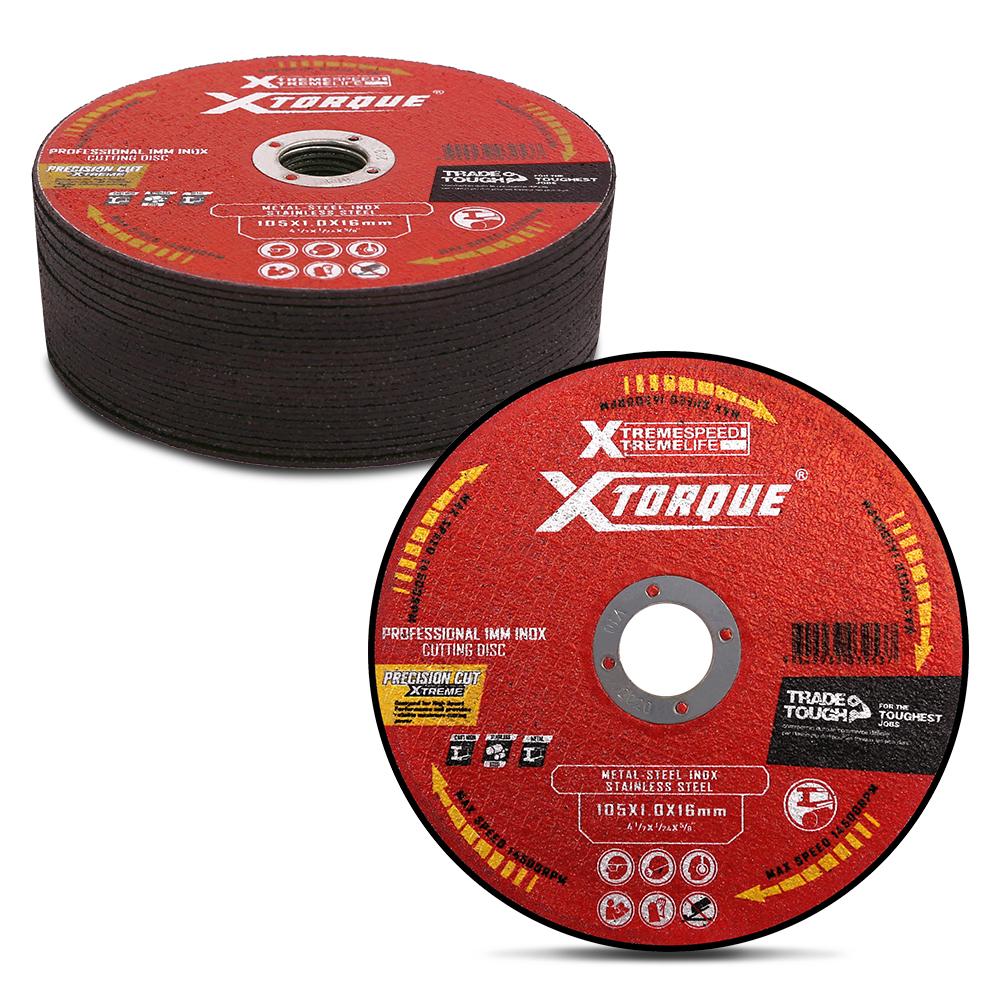 Xtorque XP10525 105mm 1mm Premium Inox Metal Cutting Disc - 25 pack