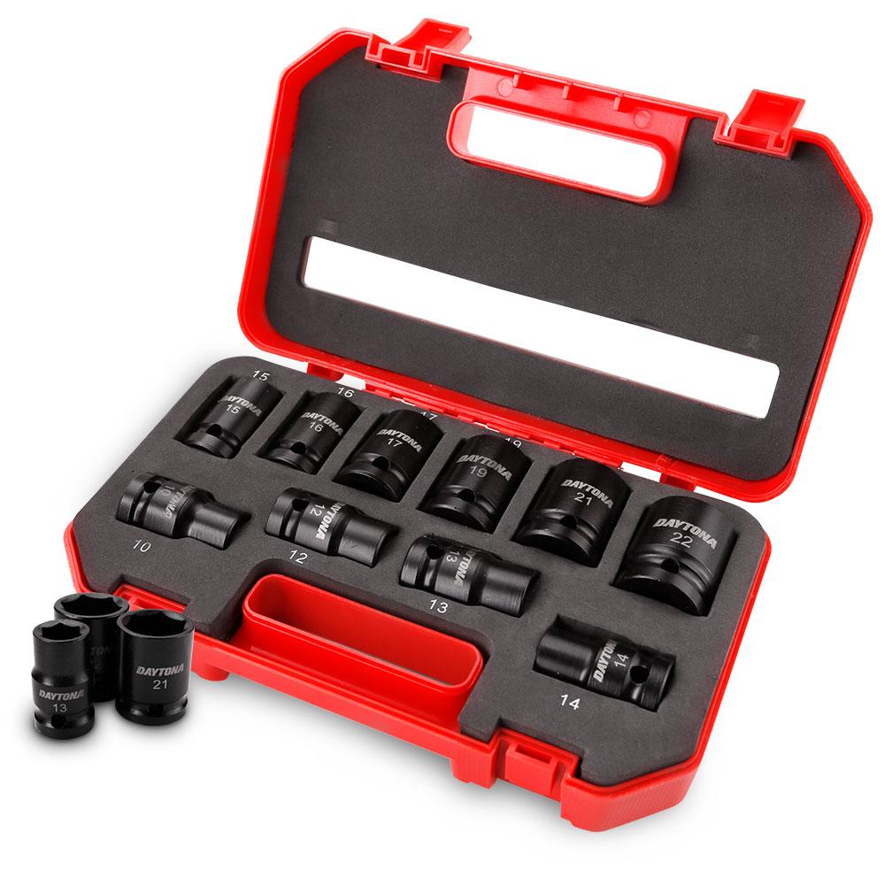 Daytona XTO11M 10pce 1/2" Drive 10-22mm Metric Impact Socket Set