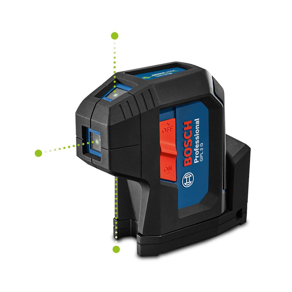 Bosch GPL 3 G PROFESSIONAL (0601066N00) 3 Point Green Beam Laser Level