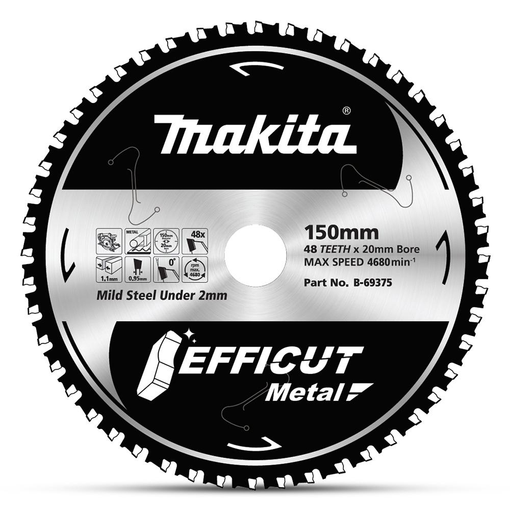 Makita B-69375 150mm (6") x 20mm x 48T TCT Efficut Metal Saw Blade