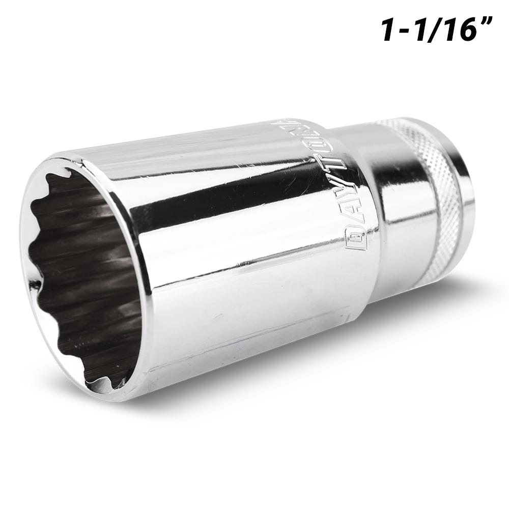 Daytona DI121116DS 1/2" Drive 12 Point 1-1/16" AF Imperial Deep Socket
