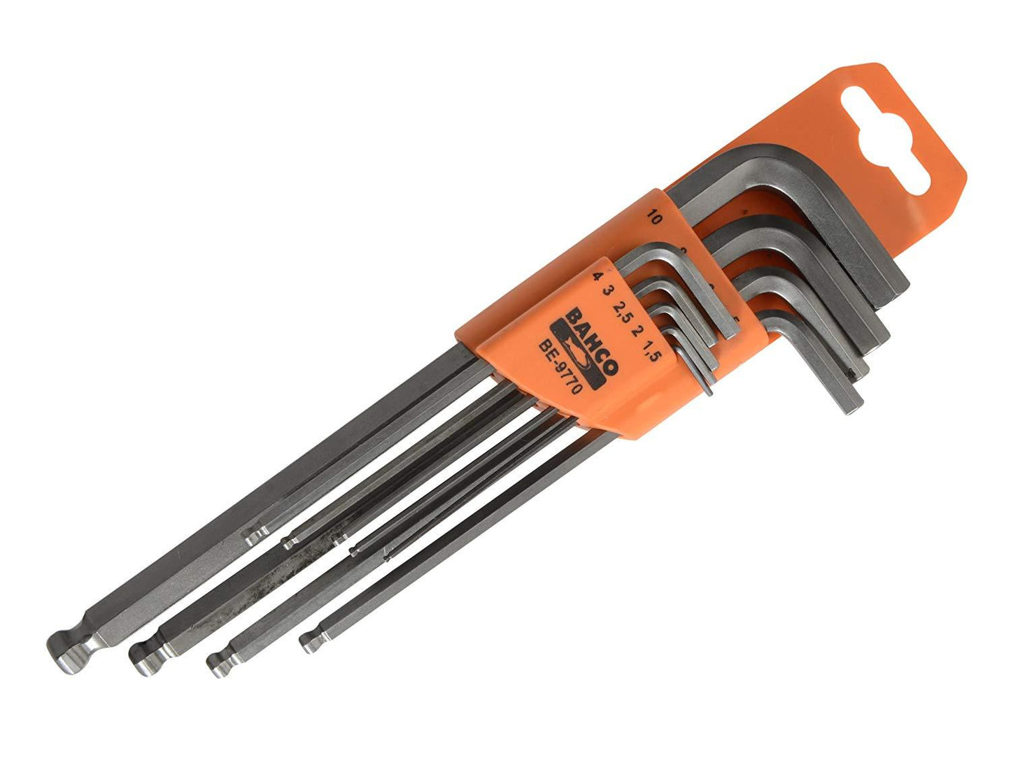 Bahco BE-9770 9pce Metric Hex Key Wrench Set
