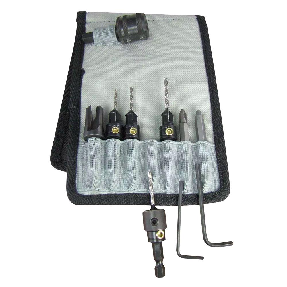Snappy Tools 48010 10pce Deluxe Counter Sink Set in Belt Clip Pouch