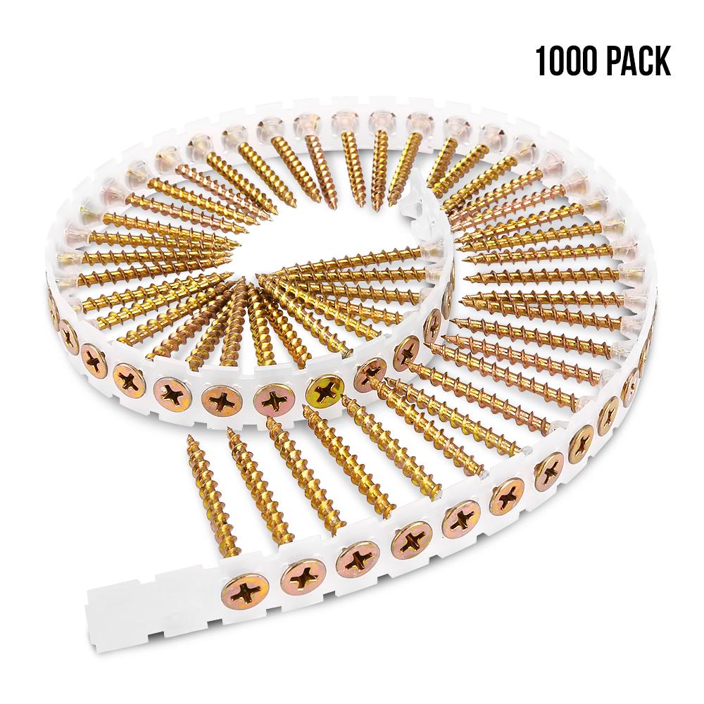 Xtorque XCH42 1000pce 6G - 9TPI x 42mm Collated Coarse Thread Screws