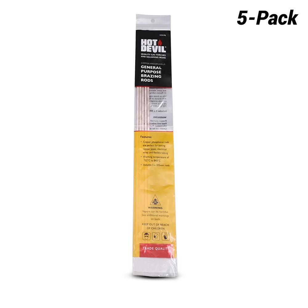 Hot Devil HDCPR 5-Pack General Purpose Brazing Rods