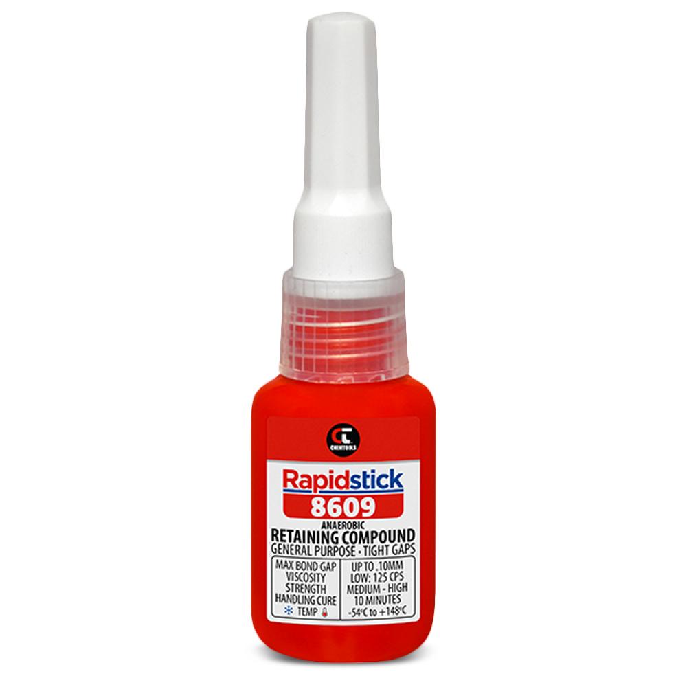 Chemtools 8609-10 10ml Rapidstick Retaining Compound Sealant for General Purpose & Tight Gaps - Green