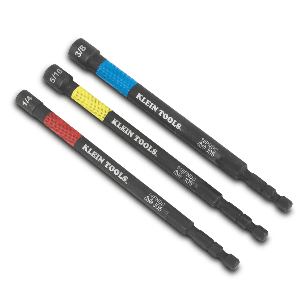 Klein A-65411PK3 3pce Magnetic Power Nut Setter Set