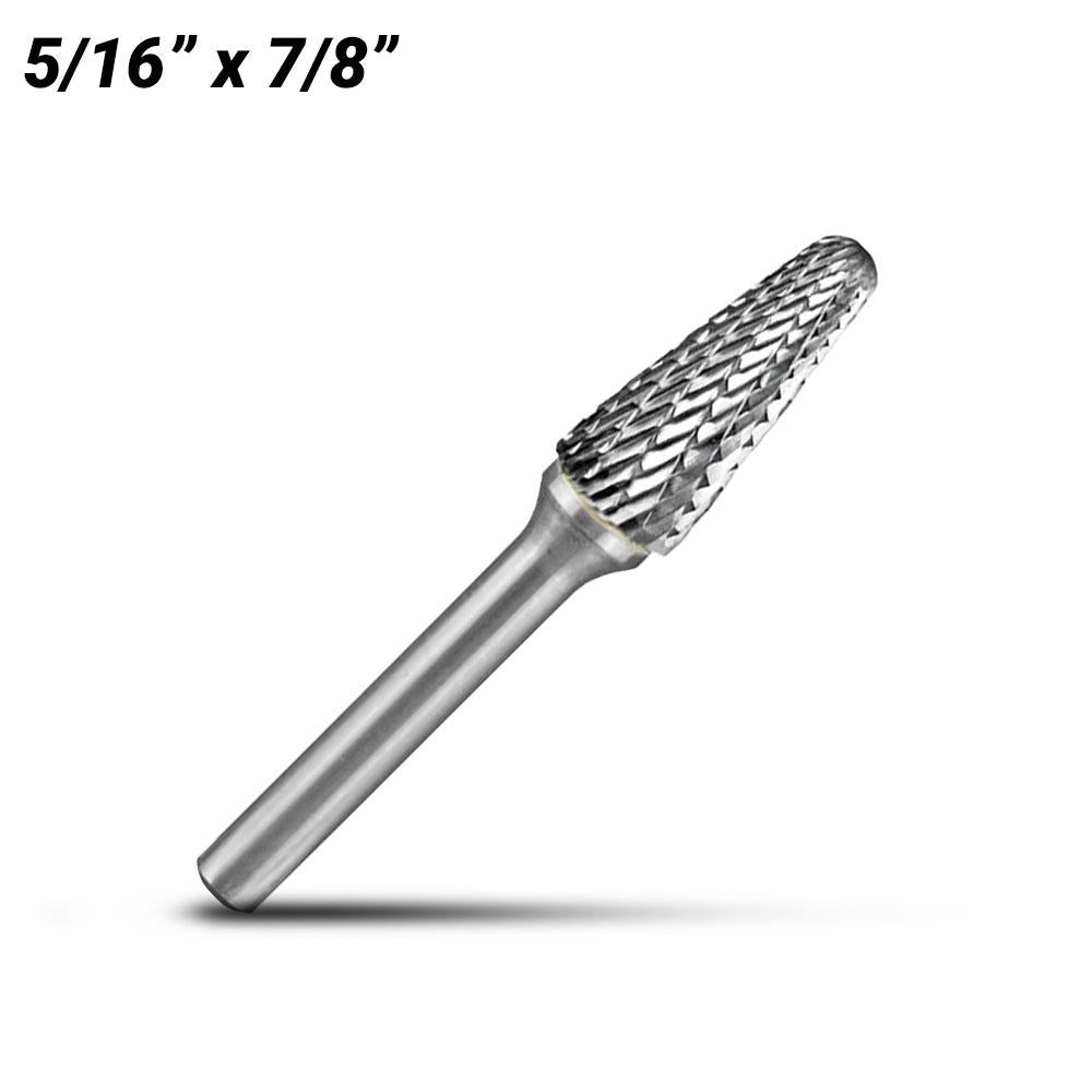 Holemaker CB-SL2 5/16" x 7/8" Tapered Radius Carbide Burr