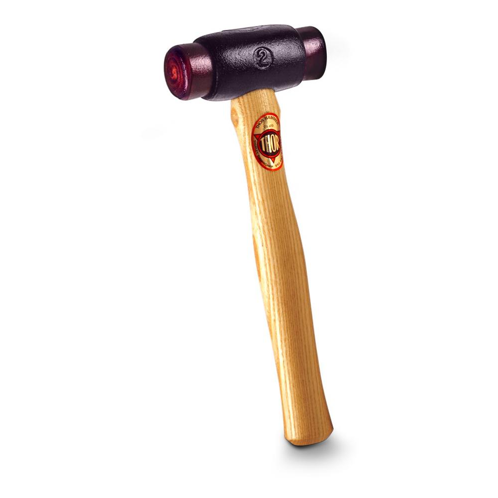 Thor Hammer TH14 (508911) 44mm (2-3/4lb) Wooden Handle Rawhide Hammer