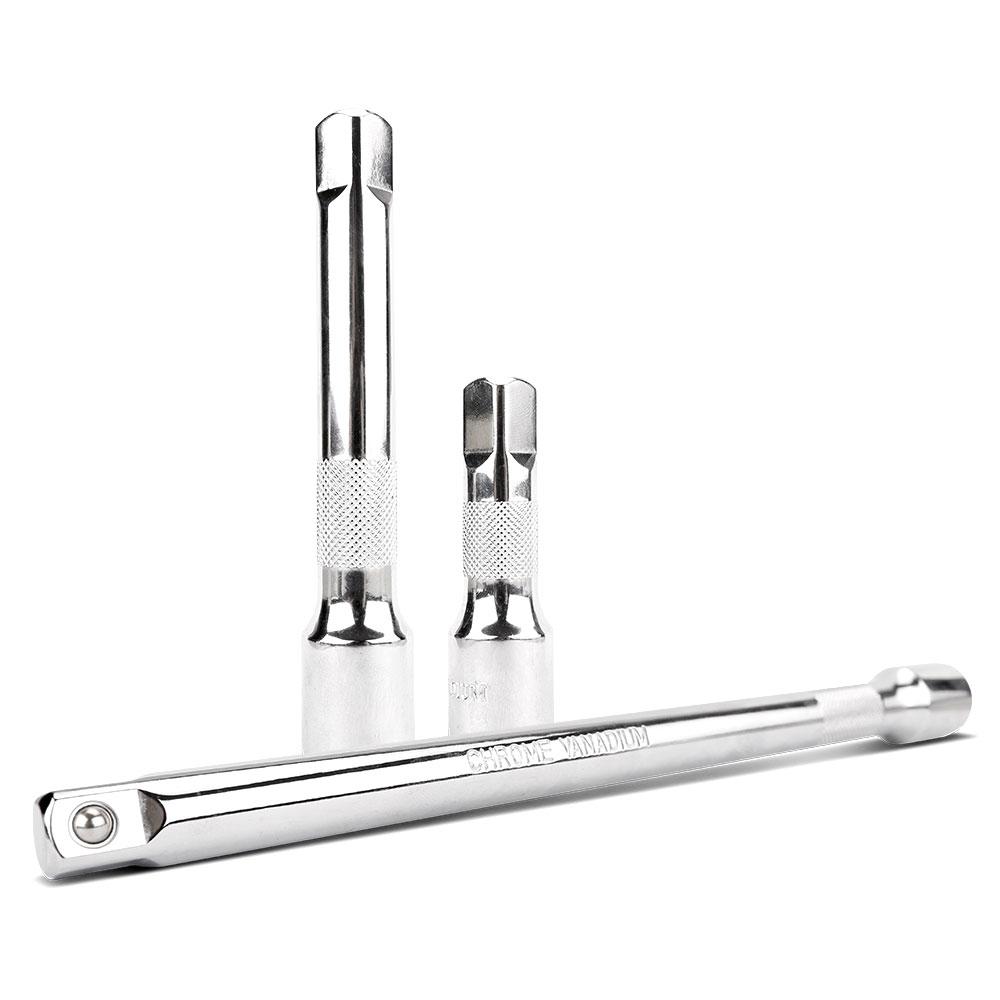 Daytona D3PCE12 3pce 1/2" Drive 75-250mm Socket Extension Bar Set