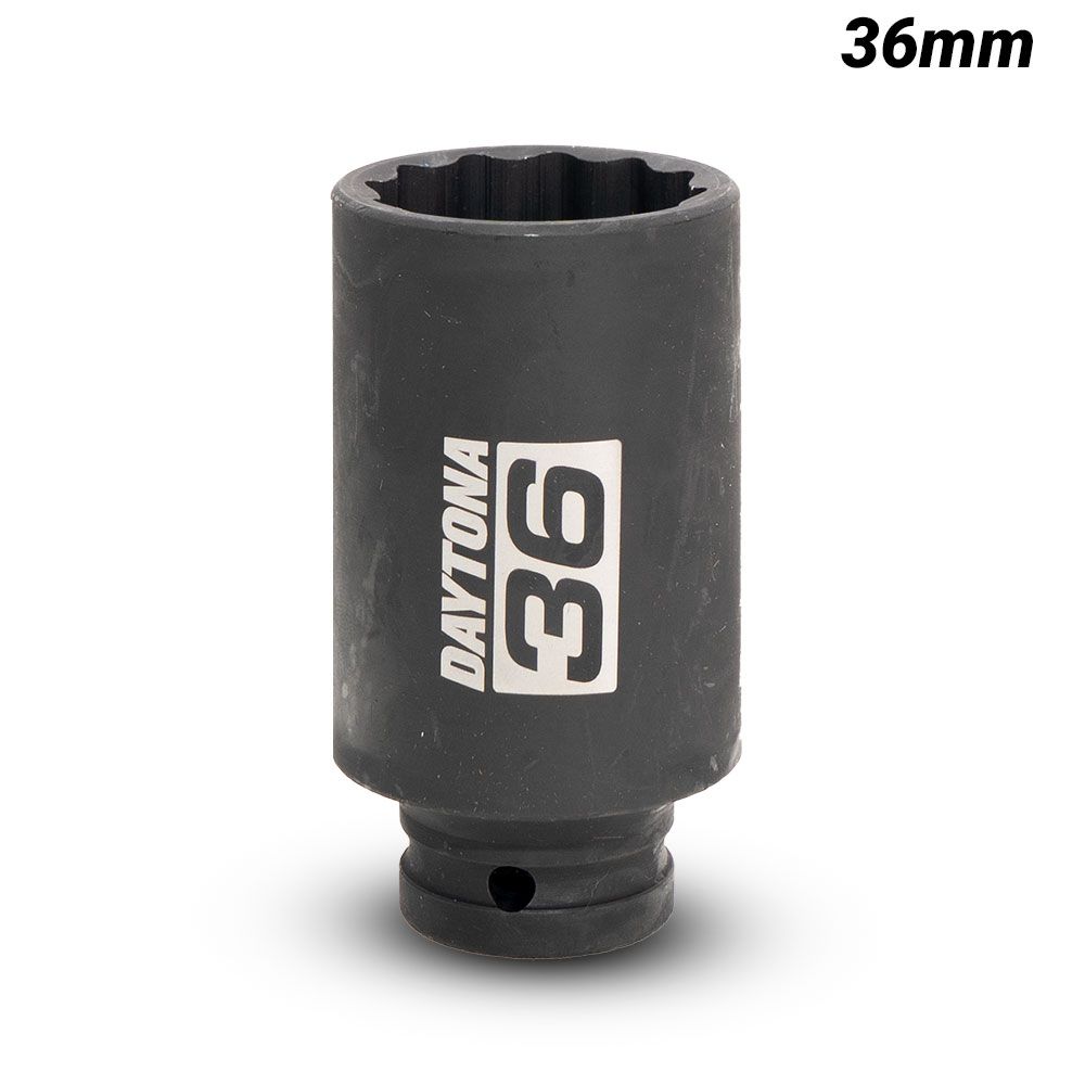Daytona DDAS36MM 36mm 1/2" Drive 12 Point Deep Axle Nut Socket