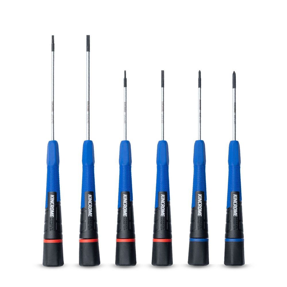 Kincrome K5651 6pce Phillips/Blade Precision Screwdriver Set