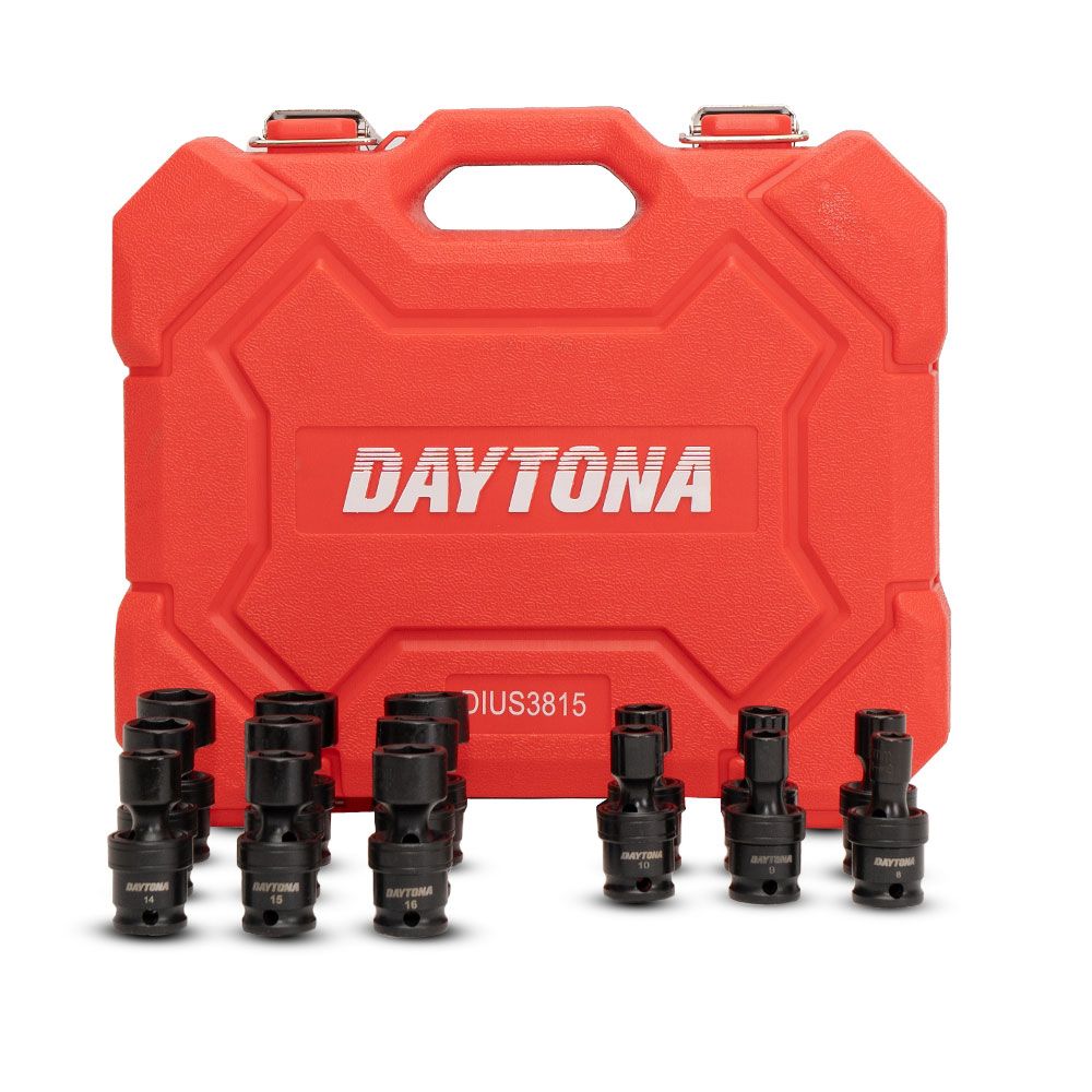 Daytona DIUS3815 15pce 3/8" Drive 8-22mm Impact Universal Socket Set
