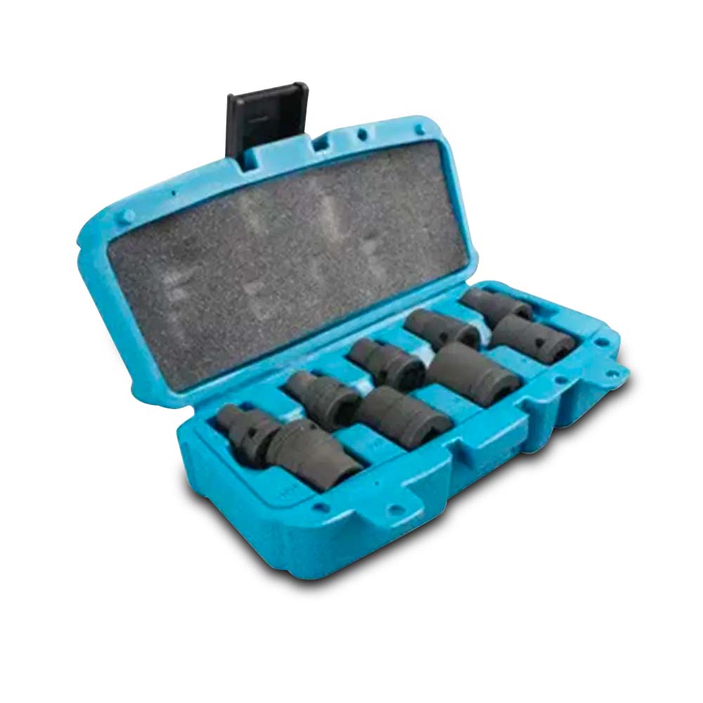 Makita T-01208 9 Pce 1/2" Square Drive Socket Set